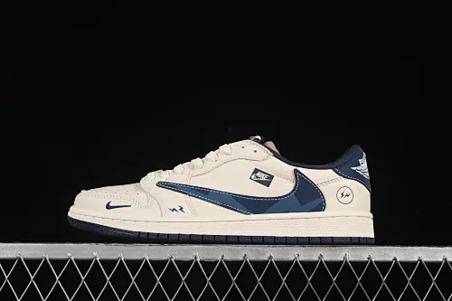 All categories Air Jordan Jordan series basketball shoes Air Jordan 1 Low High-end customized low-top sneakers Travis Scott x Fragment Design x Air Jordan 1 Low OG SP AJ1 Lightning joint Lightning blue hook Low-top cultural casual sneakers LD2025-022